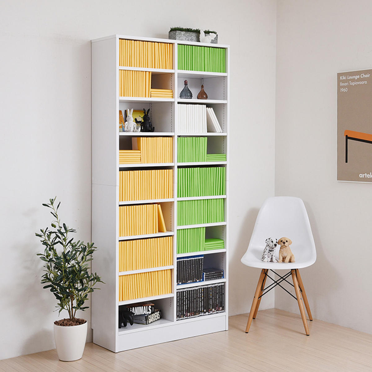 JK-PLAN（ジェイケイ・プラン） 本棚 幅81cm 高さ180.5cm 全棚可動