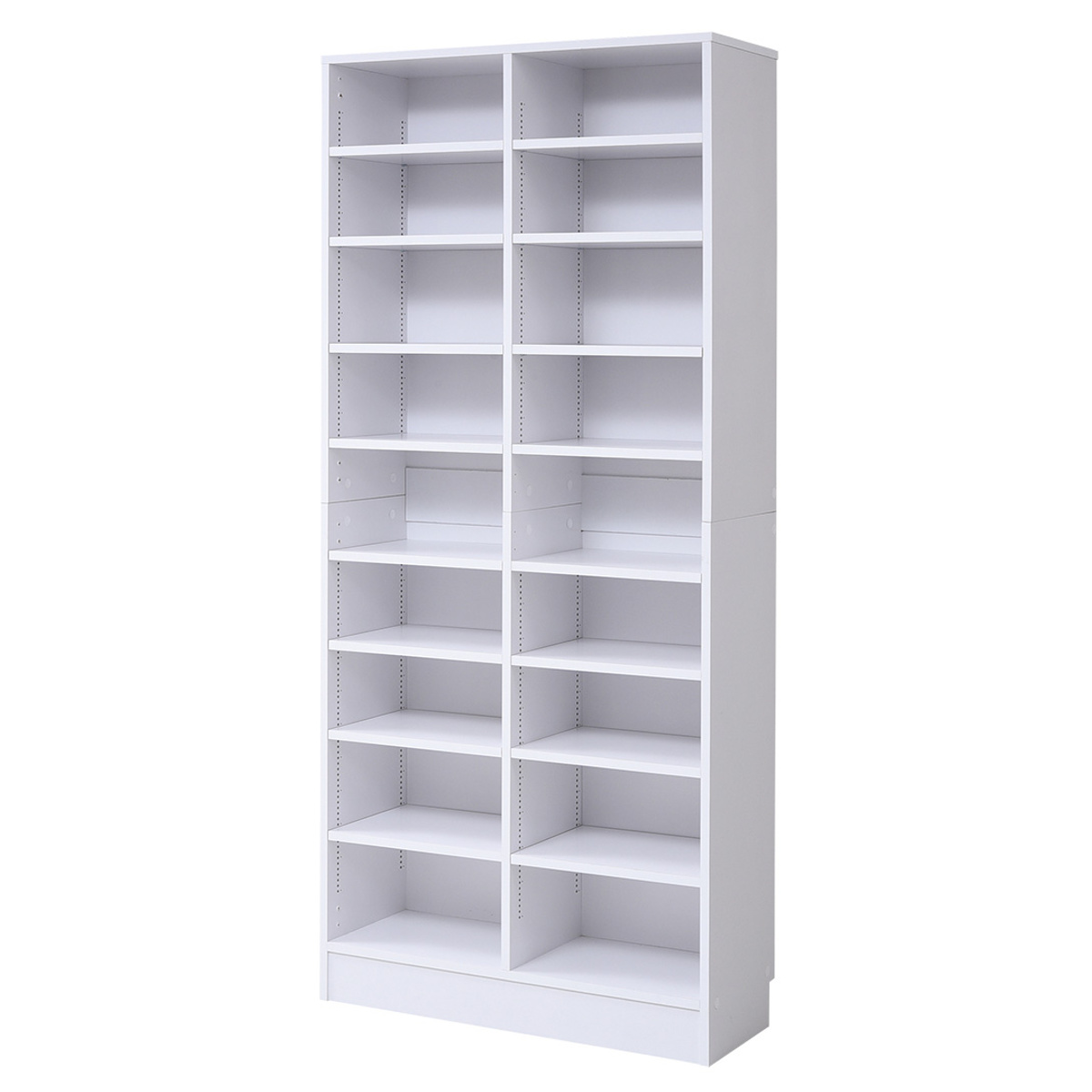 JK-PLAN 本棚 幅81cm 高さ180.5cm 全棚可動 （ ブックシェルフ 1cm