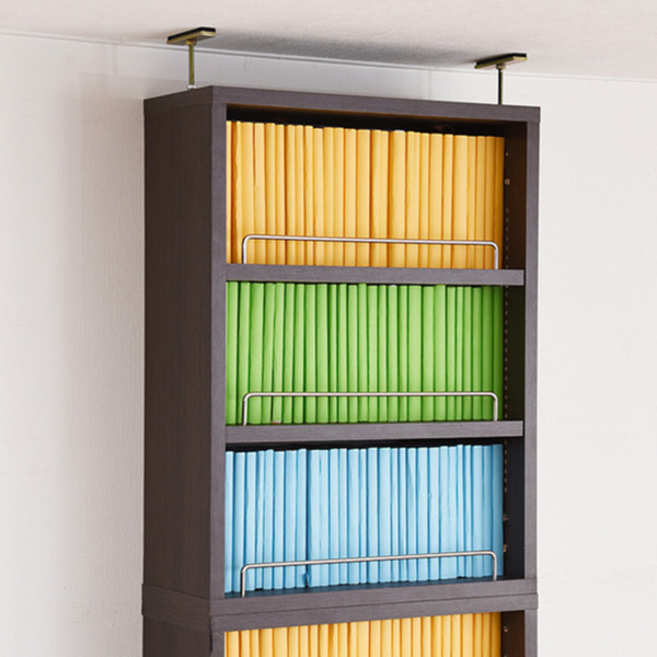 本棚 ブックシェルフ用上置き棚 幅41.5cm 1cmピッチ スリム 薄型