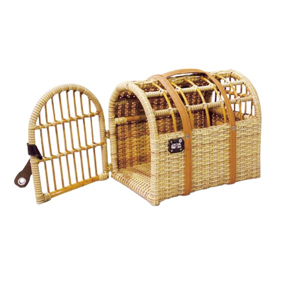 □在庫限り・入荷なし□籐 ペット用バスケット キャリーケース ラタン