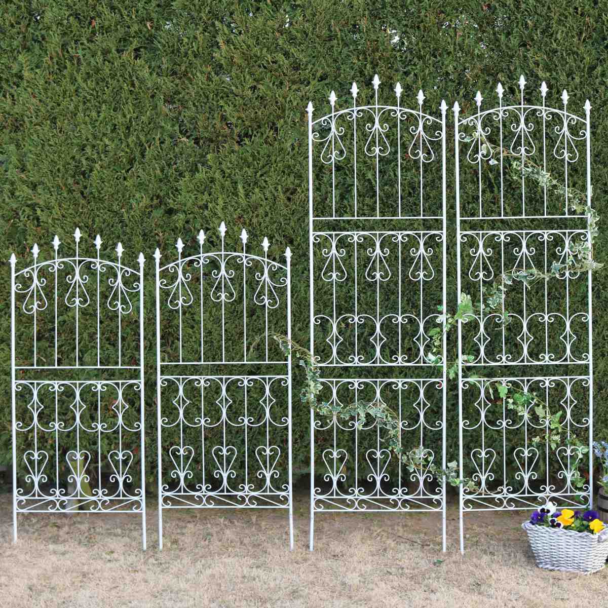 フェンス アイアン ローズフェンス 高さ156cm ロータイプ 4枚組