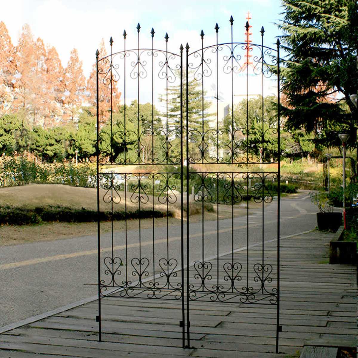 フェンス アイアン ローズフェンス 高さ219cm 4枚組 （ ガーデン