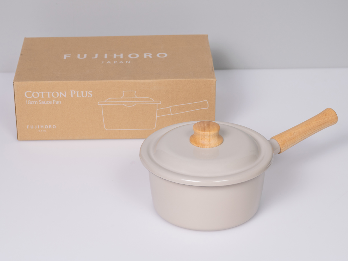 Cotton Series ソースパン 18cm IH対応 Plus 富士ホーロー Honey Ware