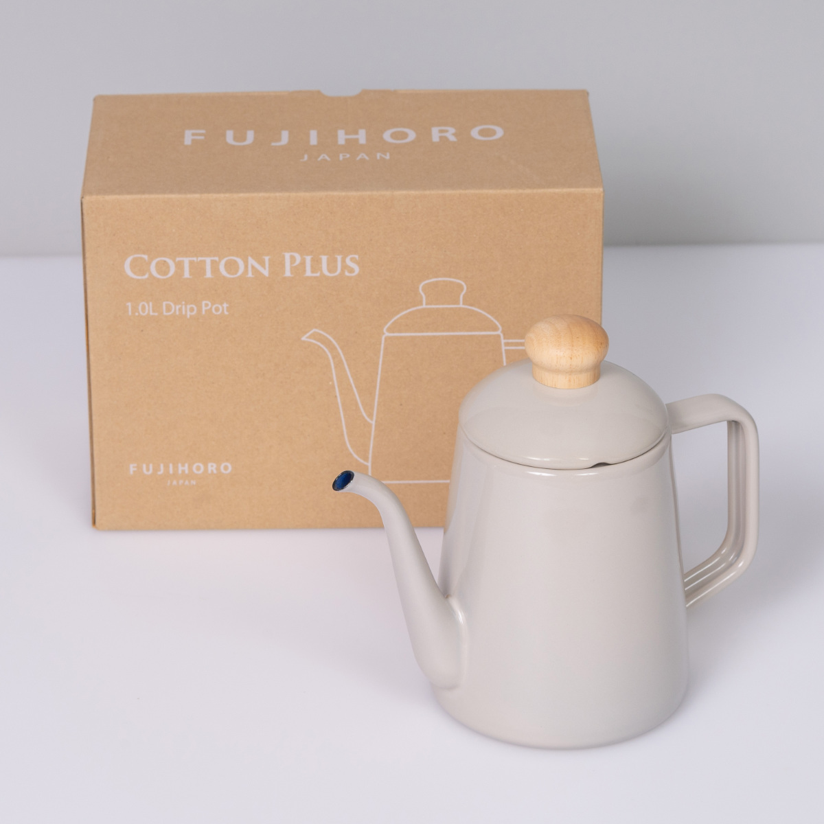 Cotton Series ドリップケトル 1L IH対応 Plus 富士ホーロー ドリップ