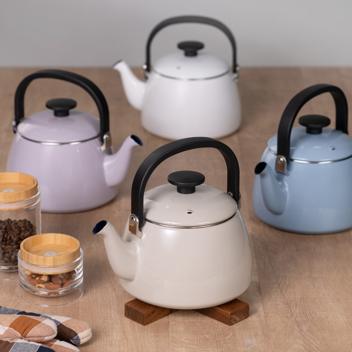 やかん Cotton Series やかん 2.5L IH対応 Plus 富士ホーロー Honey Ware