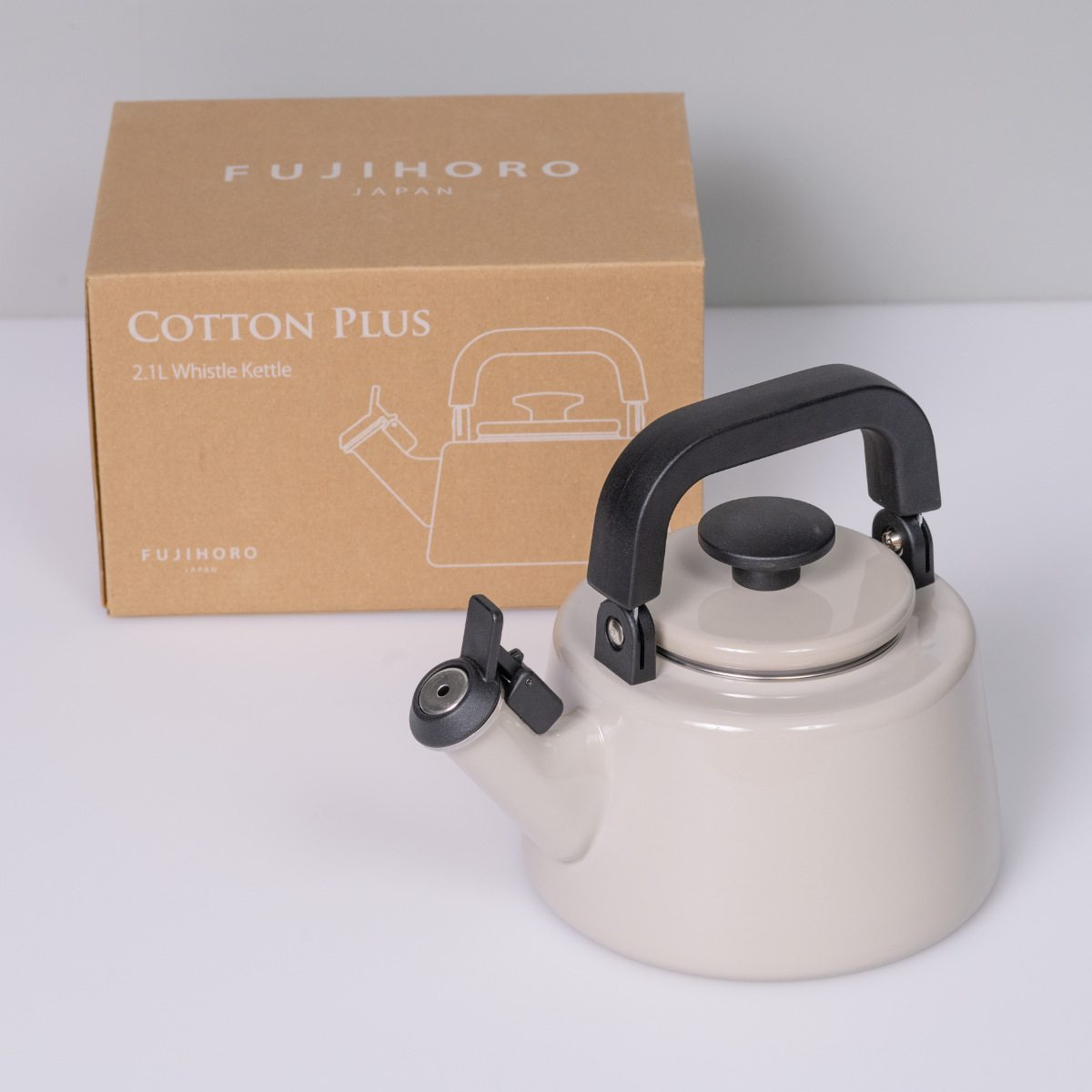 【新ボトル】プルミエール バンデカルシファイ 1000ml ポンプ付 Cotton Series 笛吹きケトル 2.1L IH対応 Plus 富士ホーロー Honey