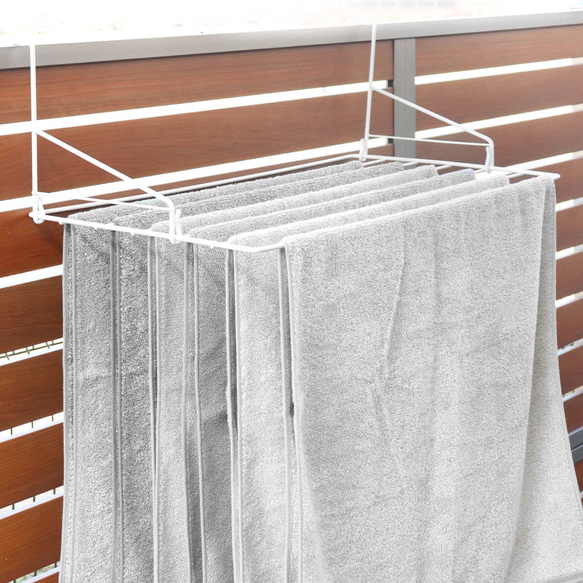 サワフジ ベランダ用物干し ホッセル 洗濯ハンガー 洗濯物干し （ バス
