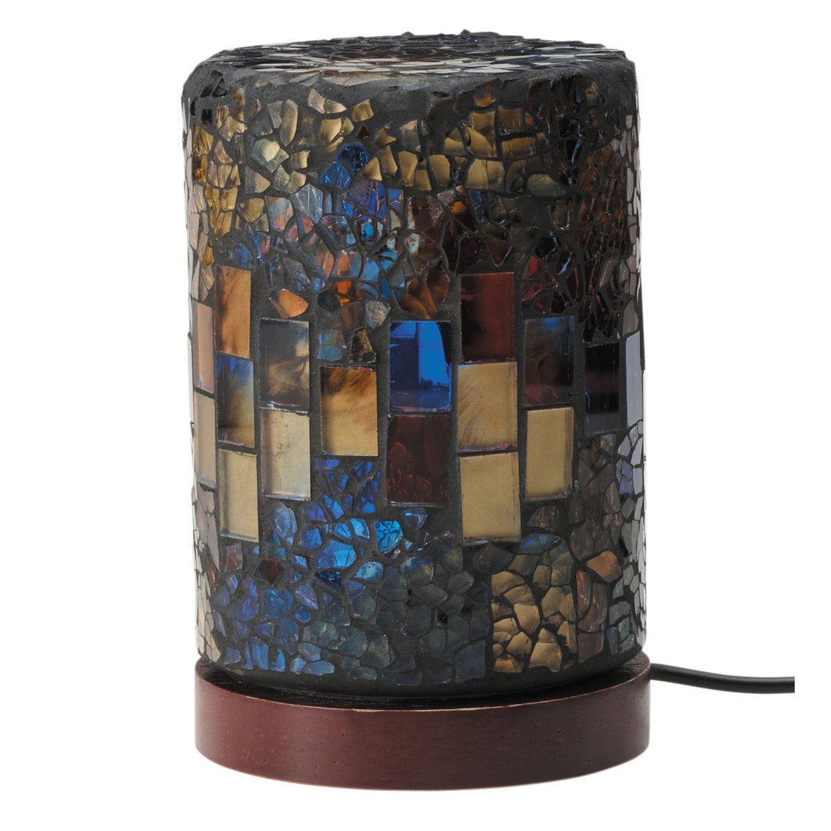 テーブルランプ ミニモザイクLEDランプ USB電源 ACアダプター付き 無