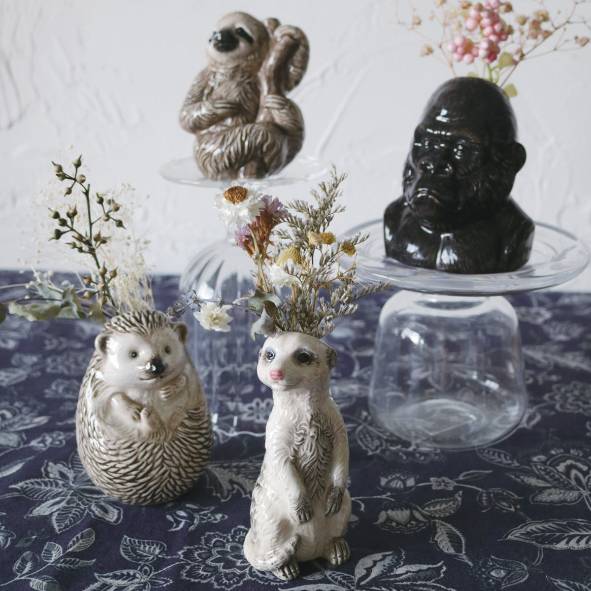 花瓶 一輪挿し フラワーベース 動物 （ 花びん 花器 アニマル 置物