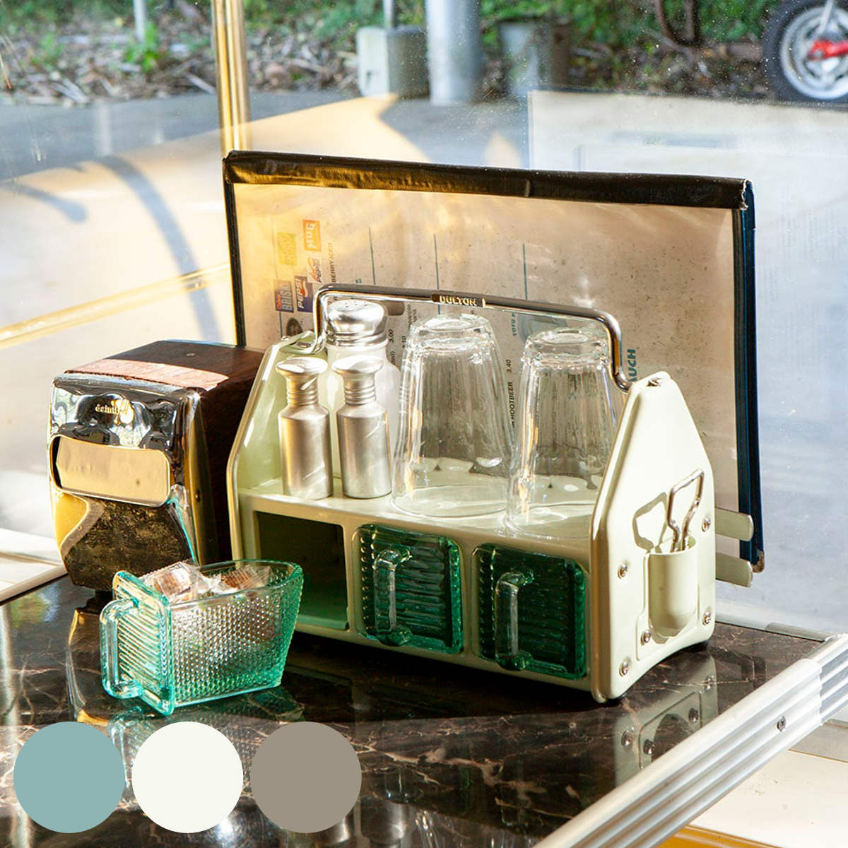 ダルトン／DALTON / ガラス飾り台 DULTON（ダルトン） 調味料ラック TABLE ORGANIZER スチール 小物収納
