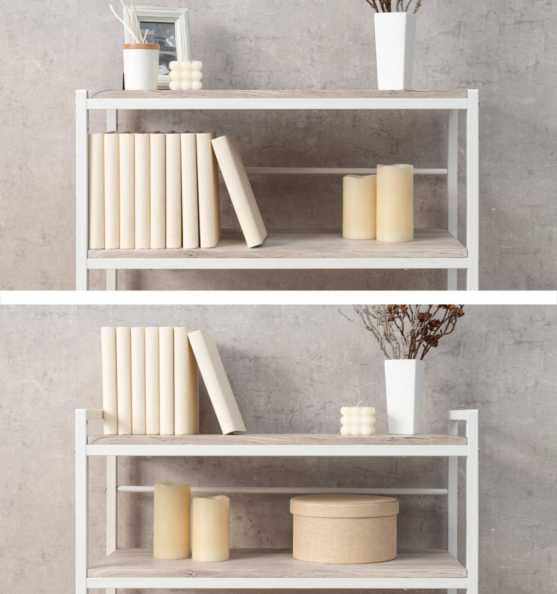 オープンラック 幅75cm 4段 可動棚 スチールフレーム （ ラック