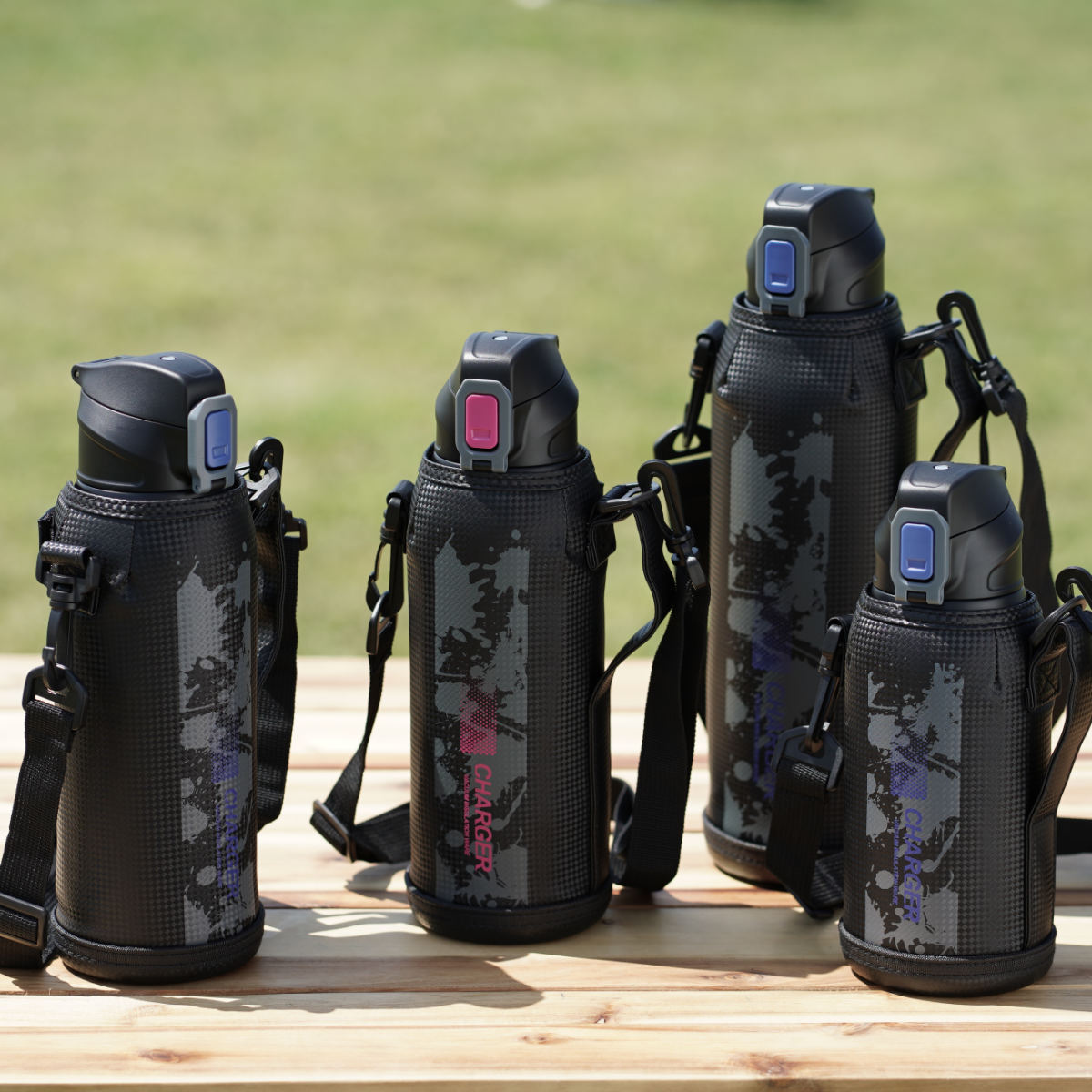 パール金属 水筒 1.5L ファストチャージャー ダイレクトボトル ポーチ