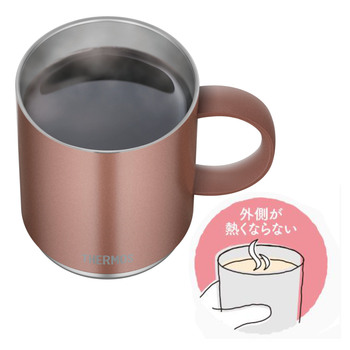 THERMOS（サーモス） マグカップ 450ml 真空断熱 JDS-450 ステンレス