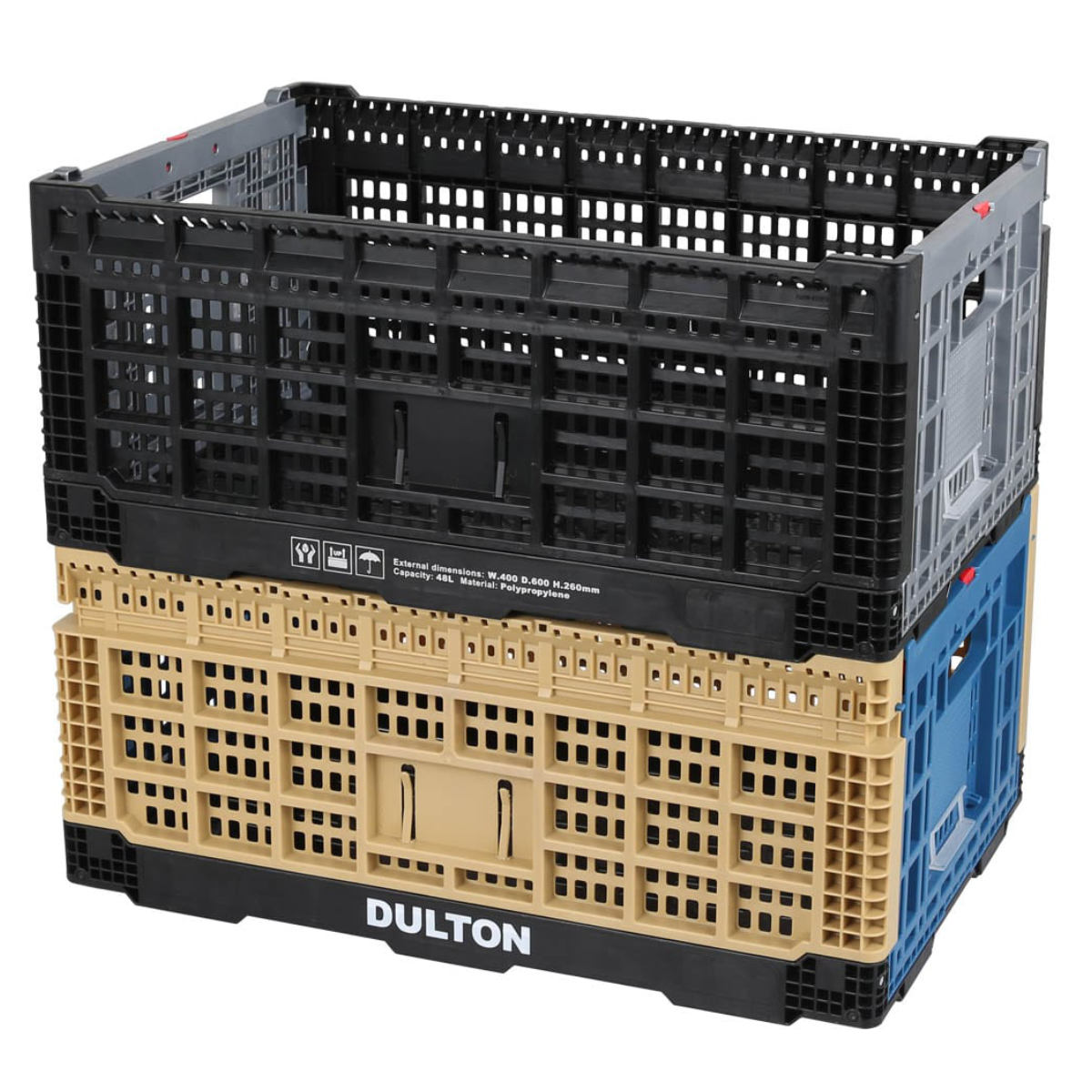 バラ売り可能 ダルトン　メッシュ　ストレージ　48L 大量23個セット破格 DULTON（ダルトン） バスケット フォールディング メッシュストレージ
