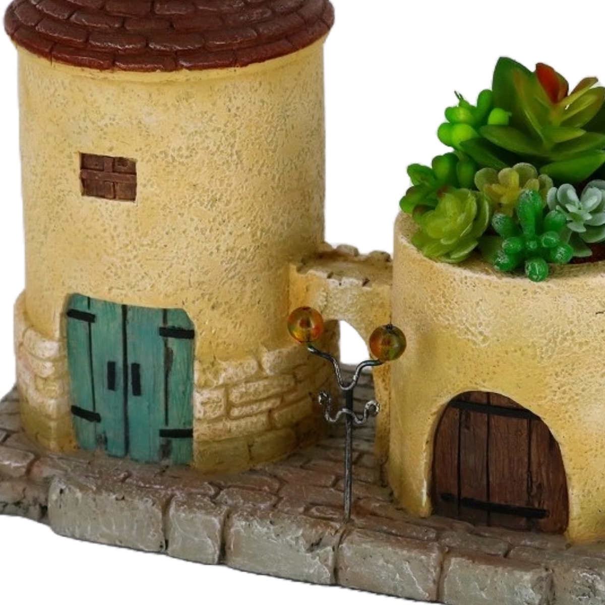 プランター グリーンポット 植木鉢 多肉植物 円錐屋根 ハウスB 