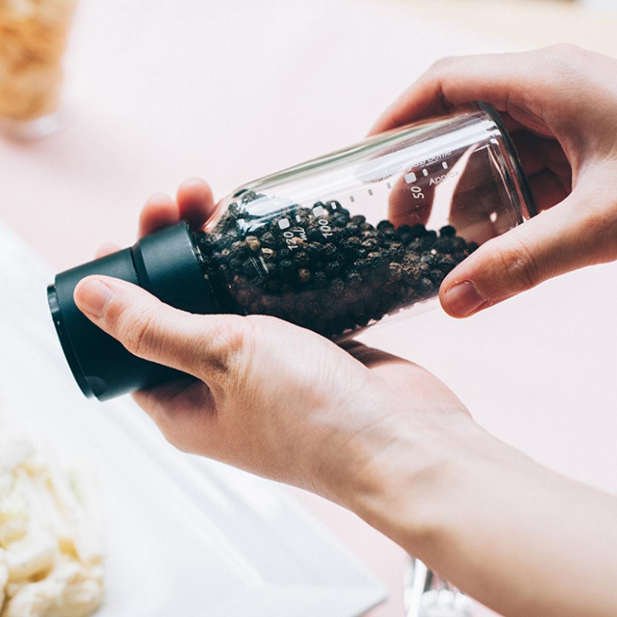 HARIO（ハリオ） スパイスミル 150ml 塩・コショウ 耐熱ガラス製