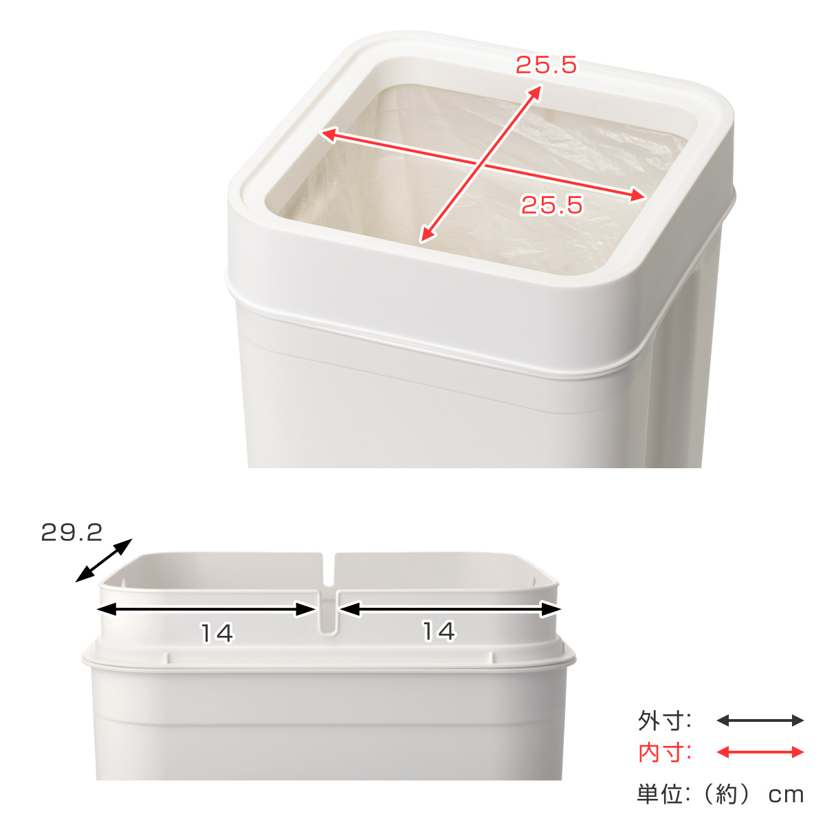 ゴミ箱 45L マルチパーパスビン ( ごみ箱...の詳細画像5