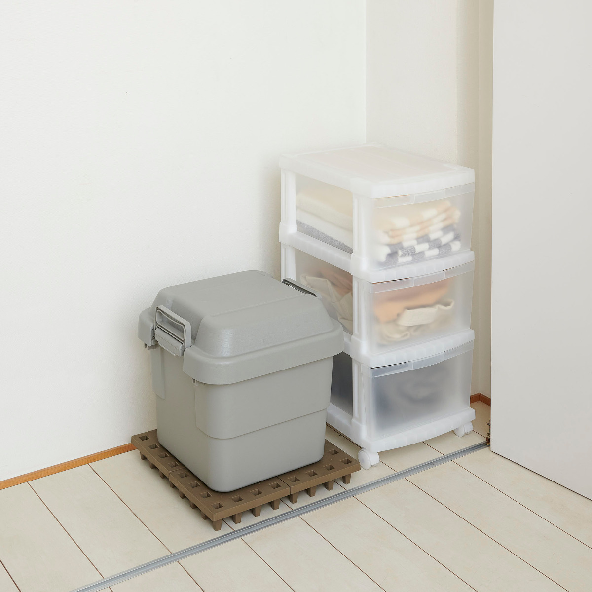 すのこ ジョイントパレット 20×20cm 4枚入り （ スノコ プラスチック 