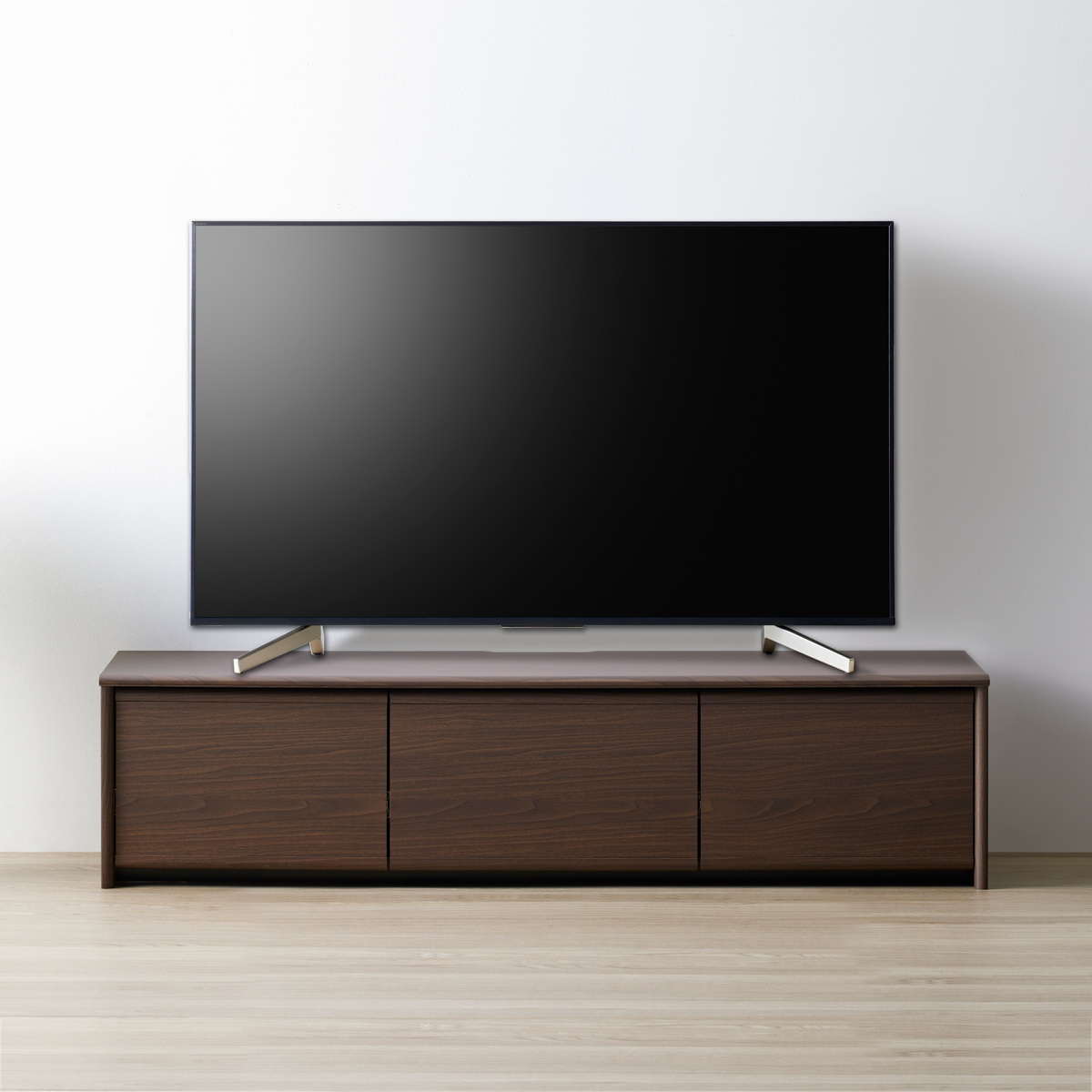 テレビ台 ローボード 65型対応 リモコン操作可能 （ テレビ 閉めたまま