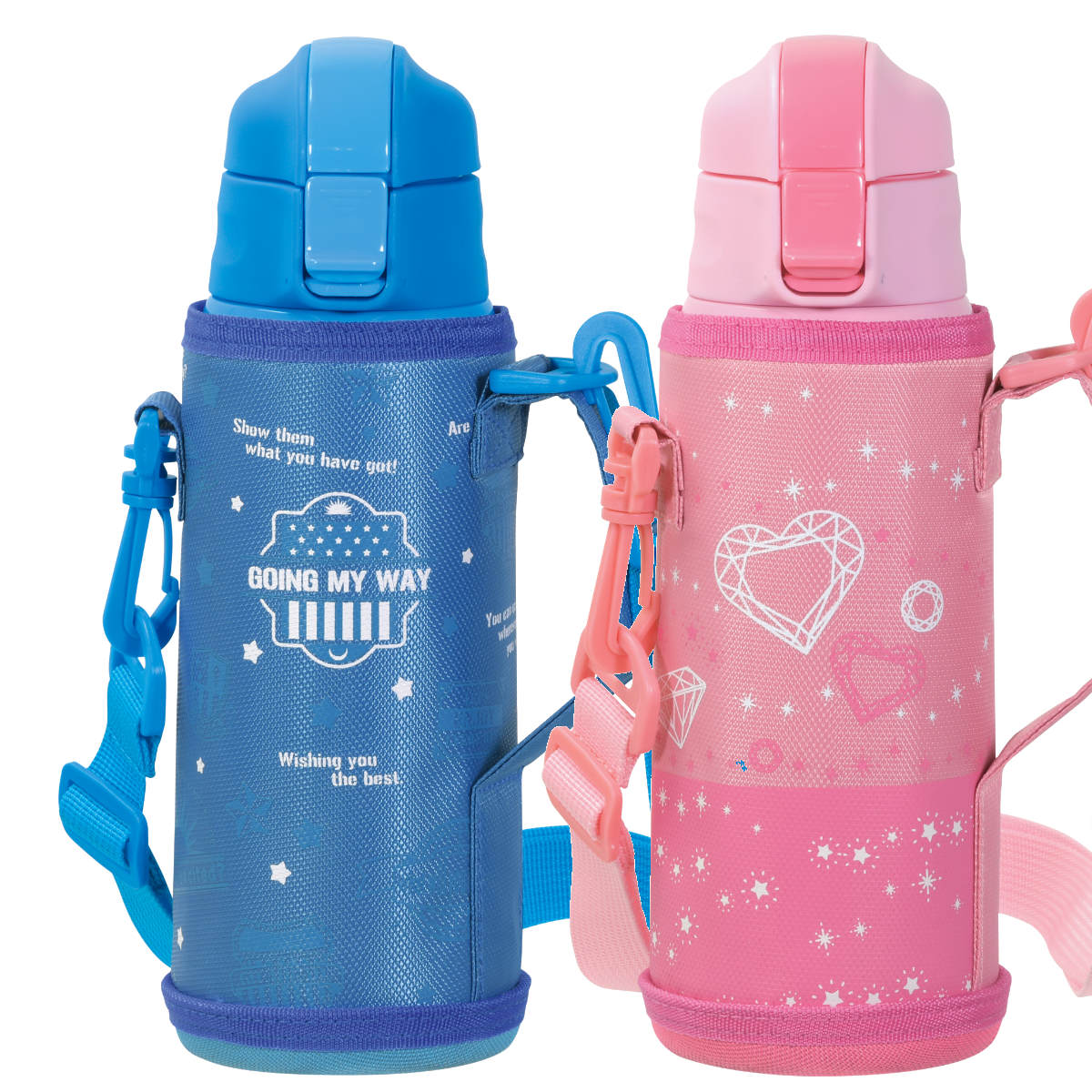 パール金属 水筒 600ml キッズチャージャー ダイレクトボトル ポーチ