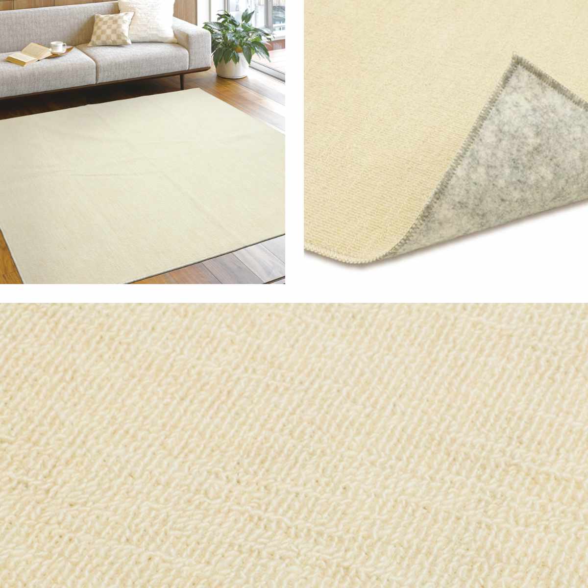 大島屋 カーペット タフトカーペット 261x352cm 江戸間6畳 ホット