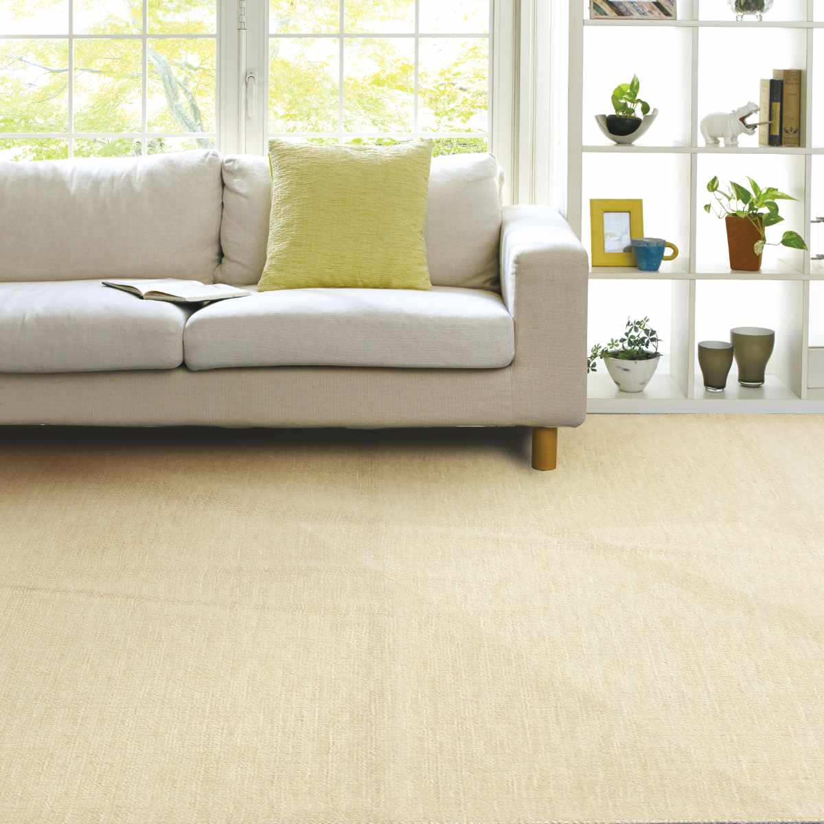 大島屋 カーペット タフトカーペット 261x352cm 江戸間6畳 ホット