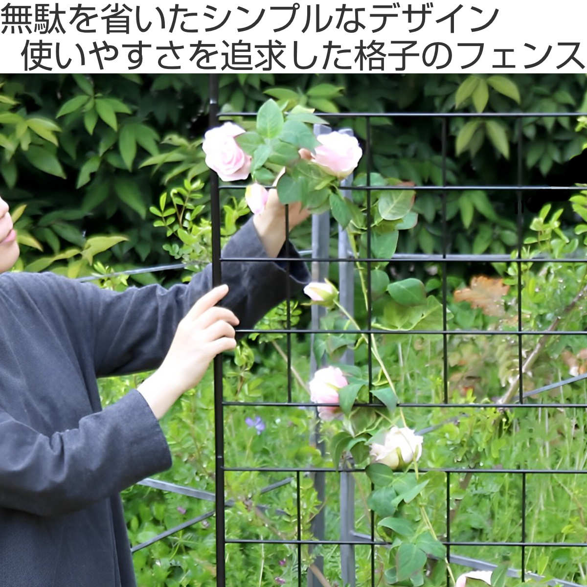 フェンス アイアンフェンス 高さ226cm グラフシリーズ （ ガーデン