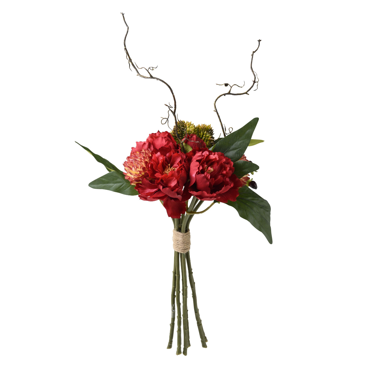 造花 ピオニブーケスタイル 4束セット （ ブーケ 花束 花 ピオニー