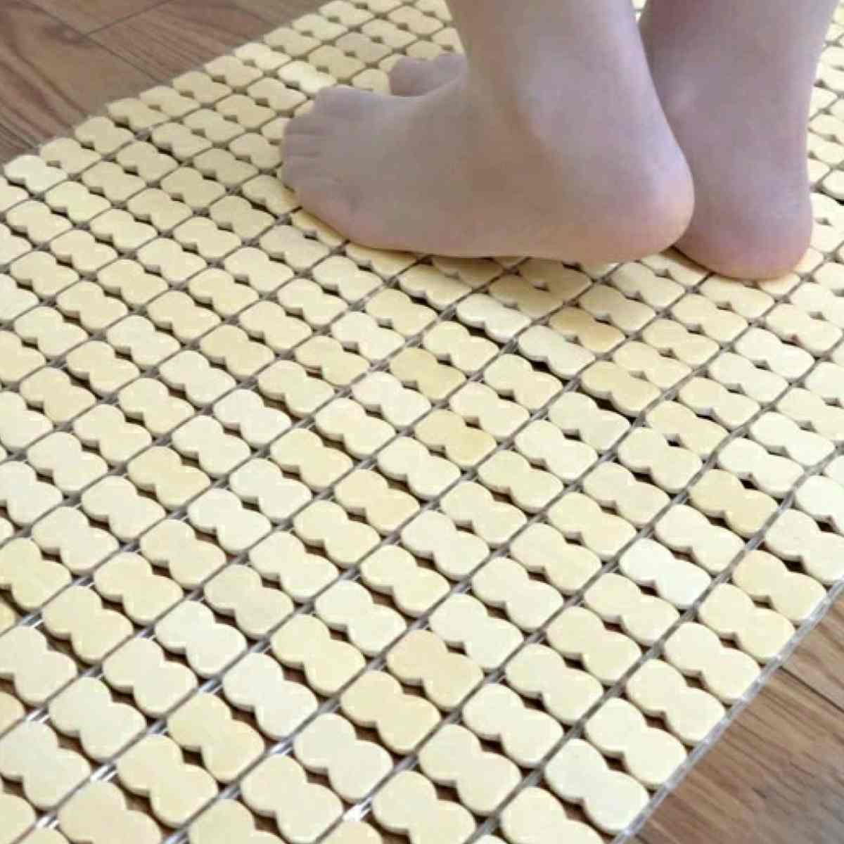 竹ひんやりマット２枚組 大島屋 インテリアマット 竹ひんやりマット 40×120cm 接触冷感 天然