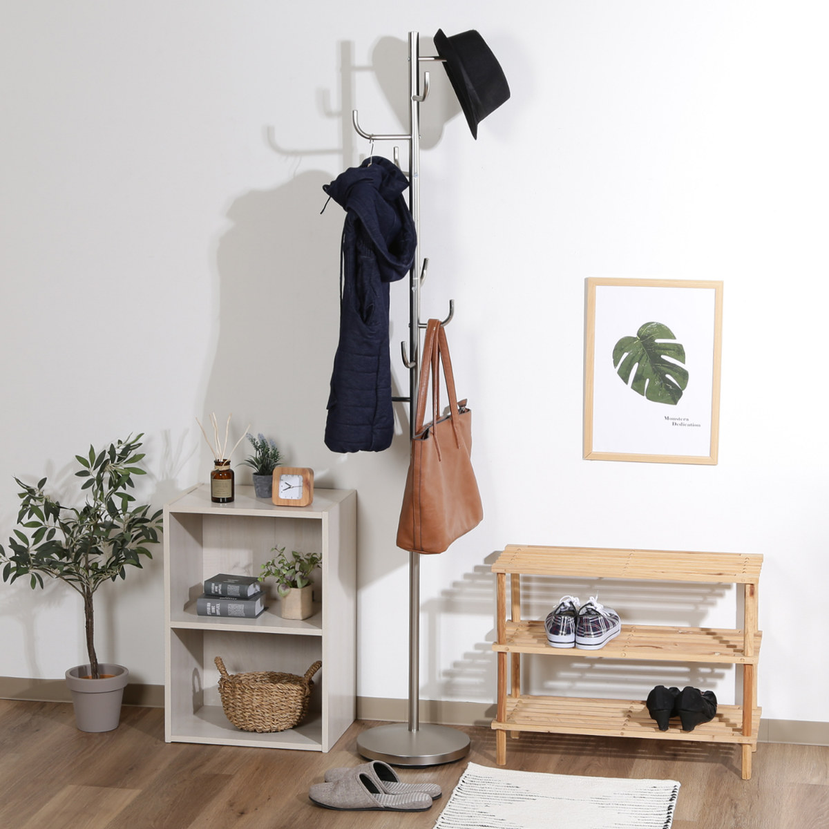 不二貿易（Fuji Boeki） ポールハンガー コートハンガー ライク 玄関