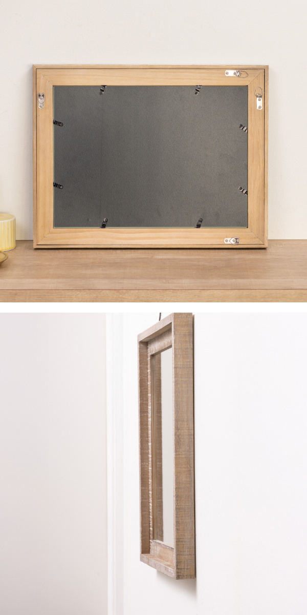 パラデック ウォールミラー 34.5×44.5cm ヴィンテージ 古木材