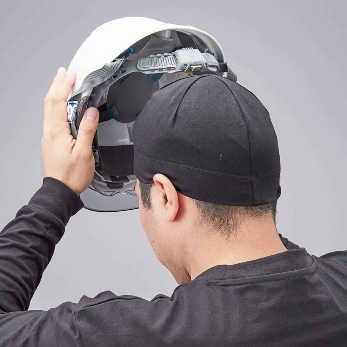 日本緑十字社 インナーキャップ ヘルメット用 帽子用 フリーサイズ