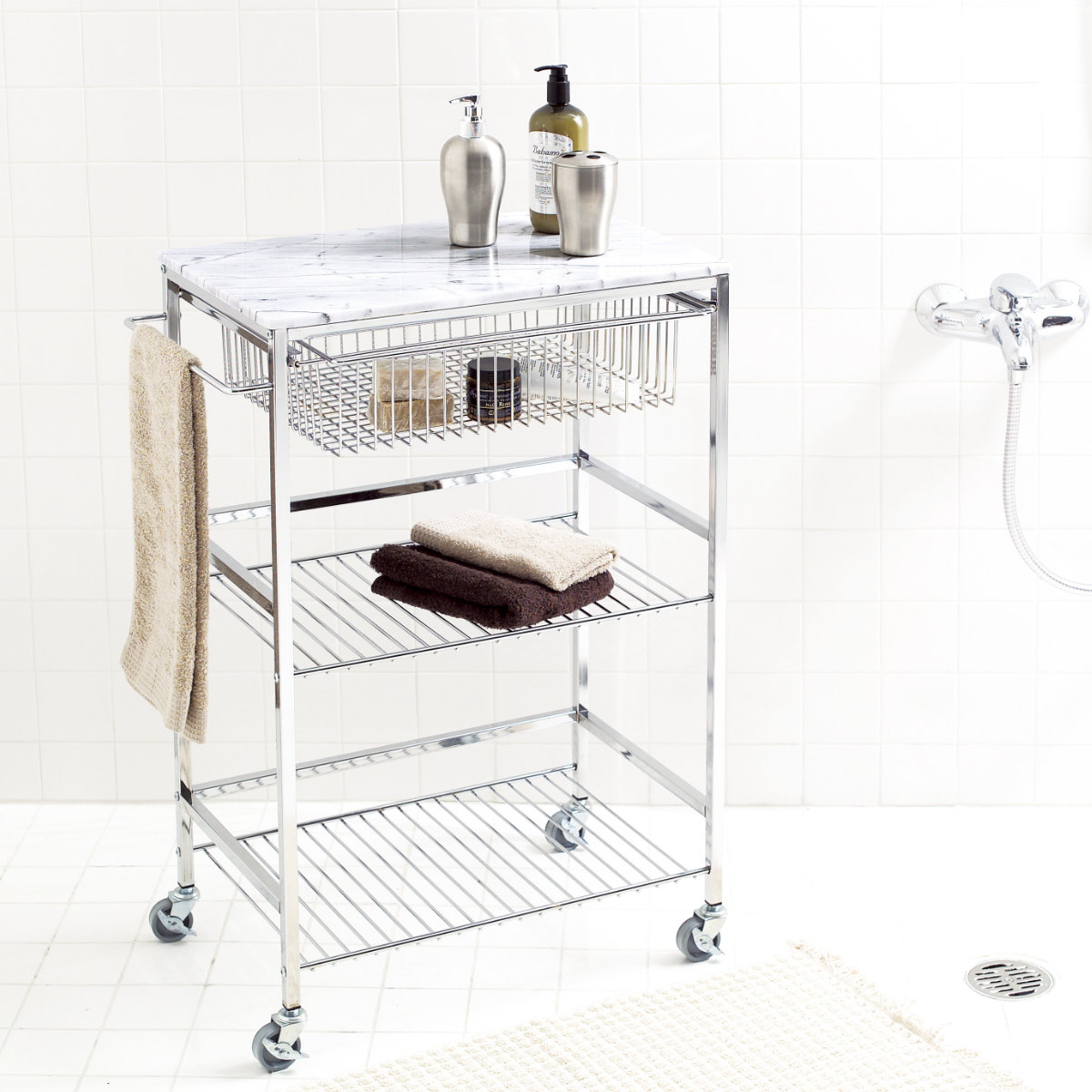 展示品■アスプルンド■ティノ■トロリーワゴン■アクセント家具■キャスター 2ドロワーワゴン収納家具 ABS樹脂製 RELS0218