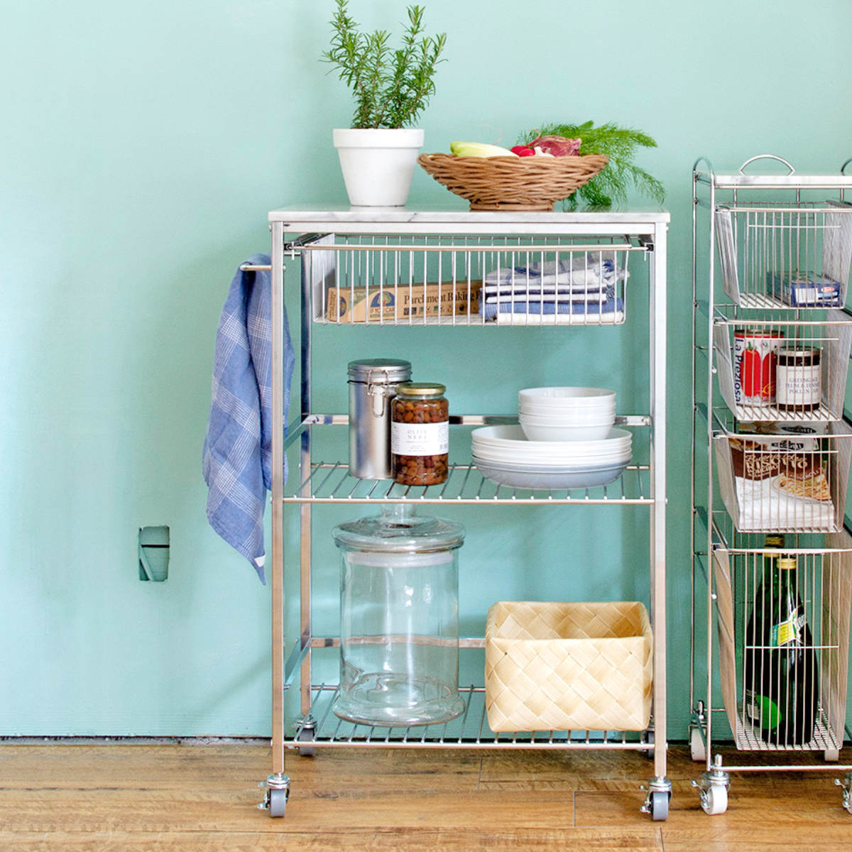 アスプルンド マーブルトップトローリー L キャスター付き キッチンワゴン ASPLUND（アスプルンド） キッチンワゴン マーブルトップトローリー L