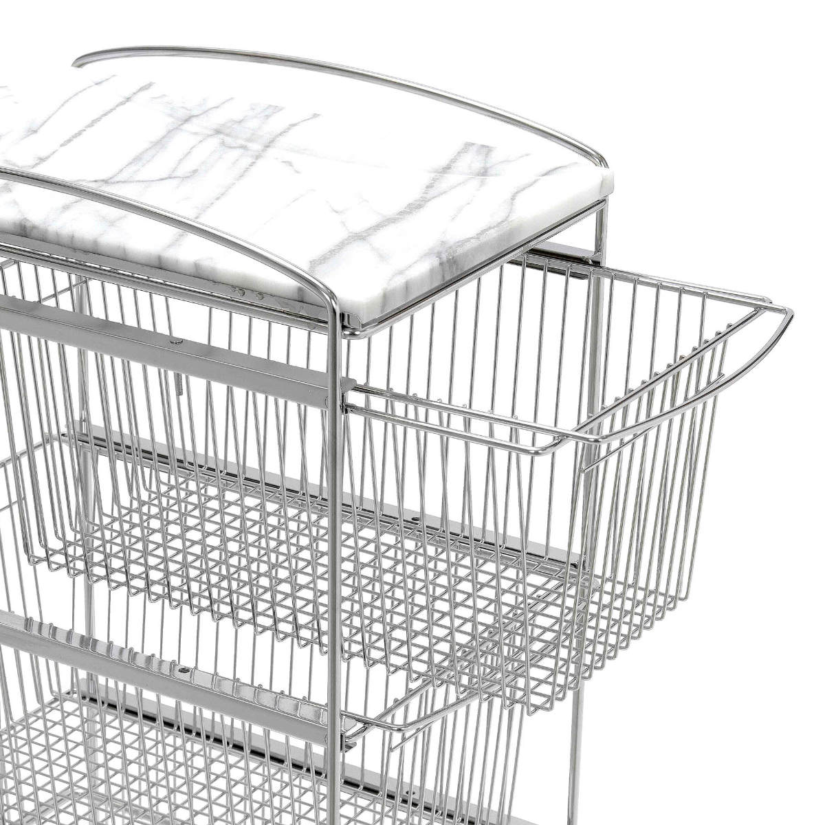 ASPLUND（アスプルンド） キッチンワゴン マーブルトップ4Dスリム