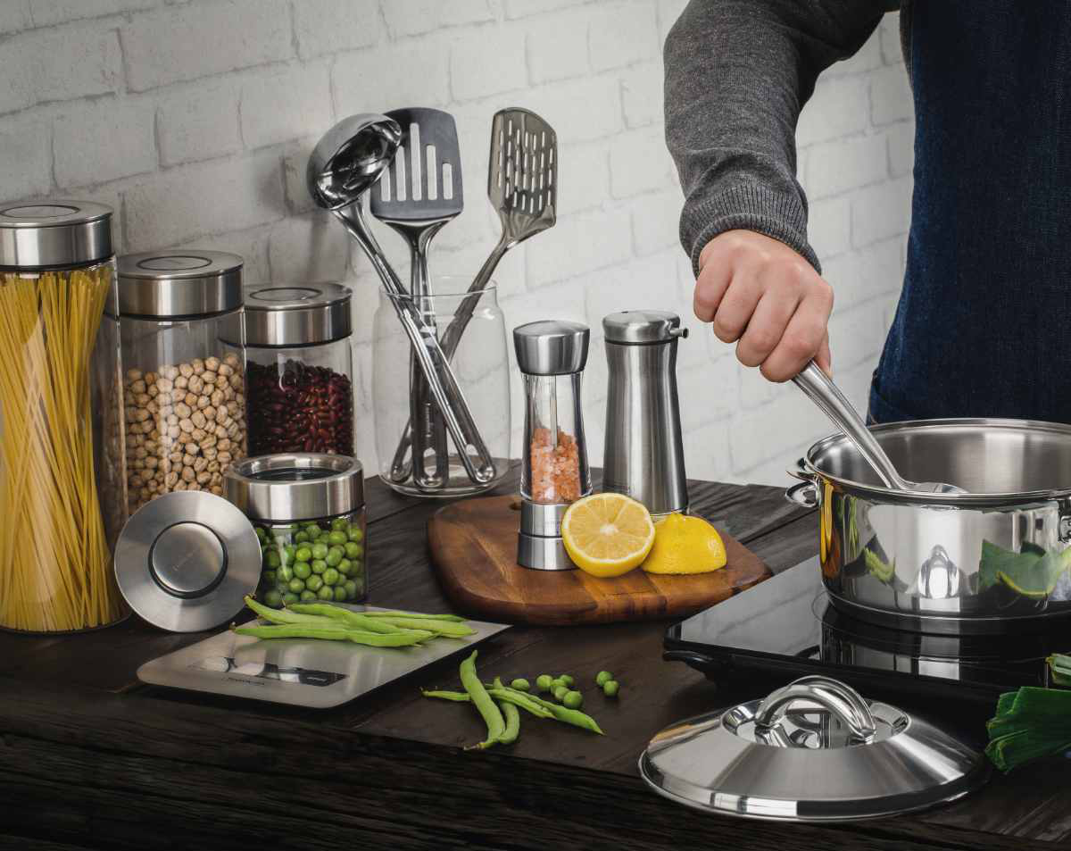 TRAMONTINA（トラモンティーナ） 保存容器 400ml プレッザ グラス