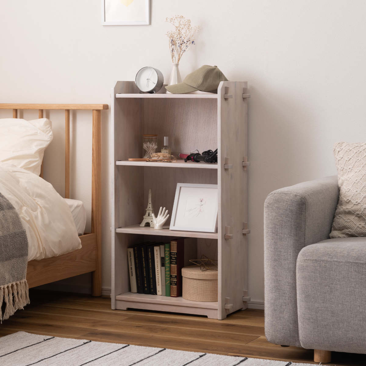 ナチュラルウッド 3段本棚 ナチュラルウッド 3段絵本ラック ナチュラルウッド 3段絵本ラック