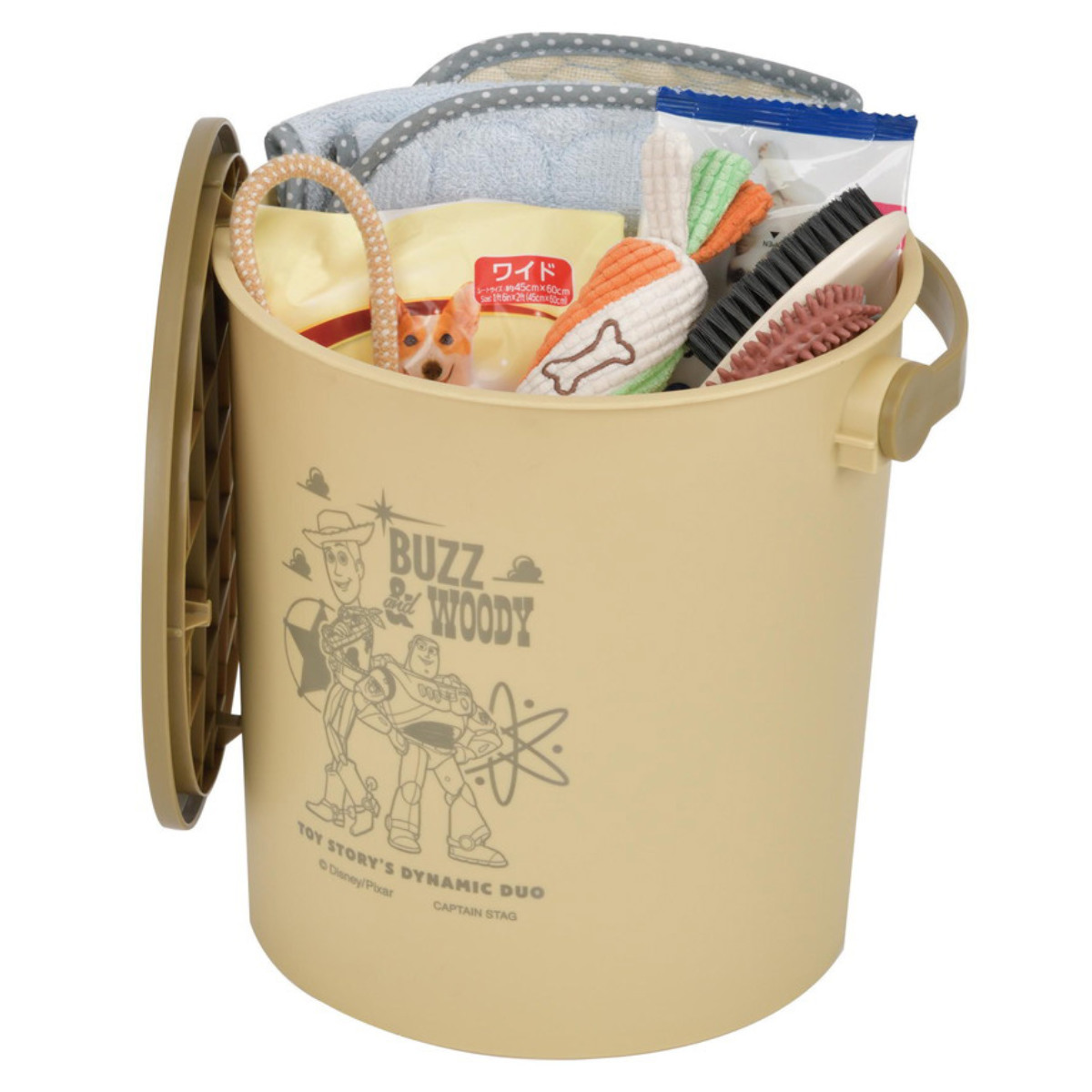 CAPTAIN STAG（キャプテンスタッグ） バケツ 15L ディズニー 座れる