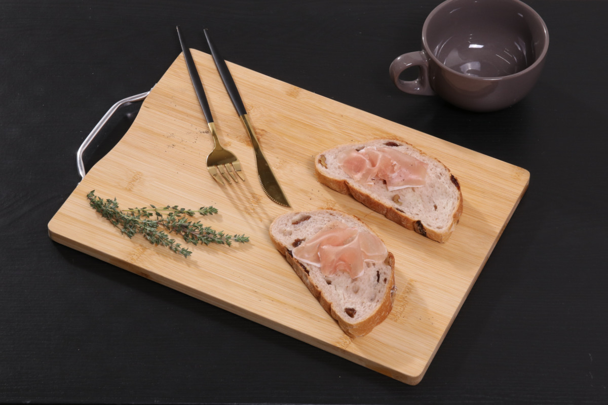 不二貿易（Fuji Boeki） まな板 35cm 竹製 持ち手付き バンブー
