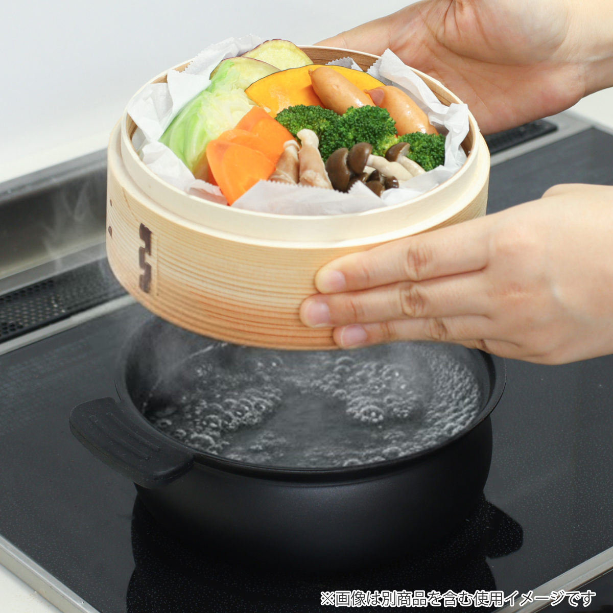 パール金属 卓上鍋 18cm IH対応 軽量 フッ素樹脂加工 （ ガス火対応