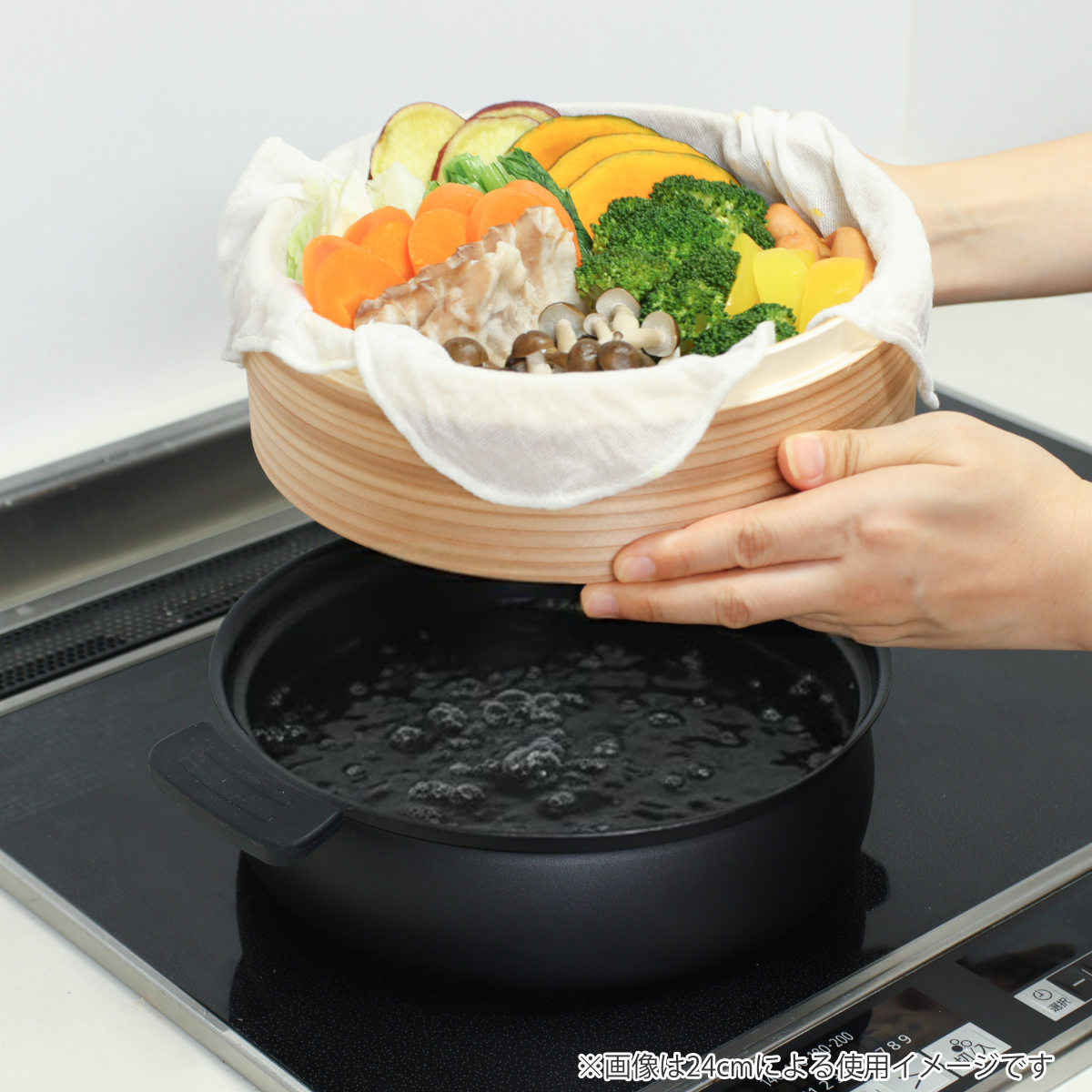 パール金属 卓上鍋 20cm IH対応 軽量 フッ素樹脂加工 （ ガス火対応