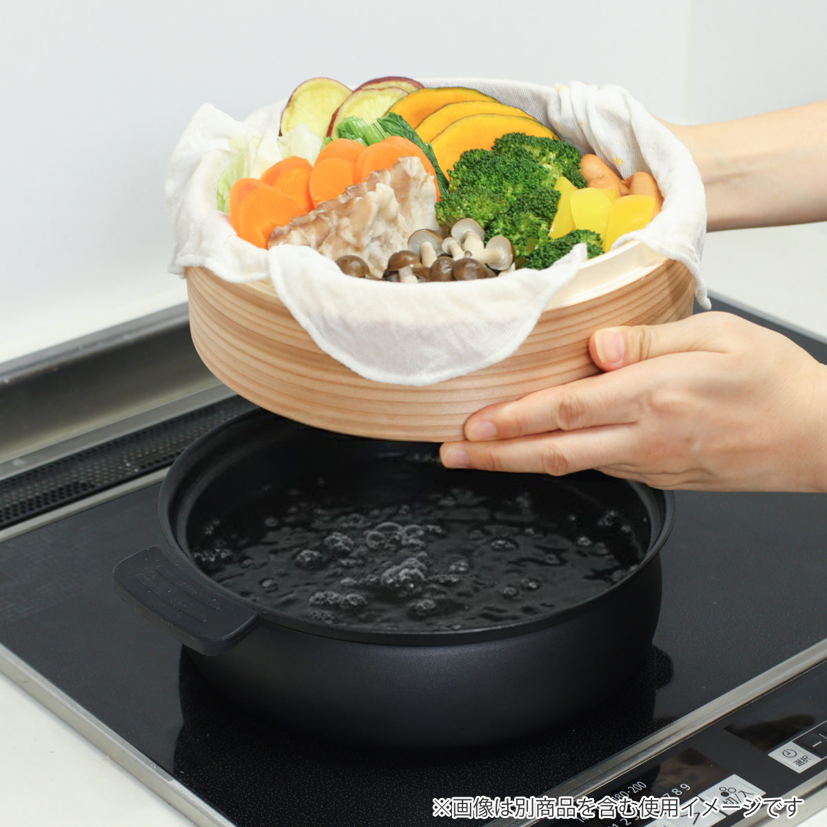 パール金属 卓上鍋 24cm IH対応 軽量 フッ素樹脂加工 （ ガス火対応