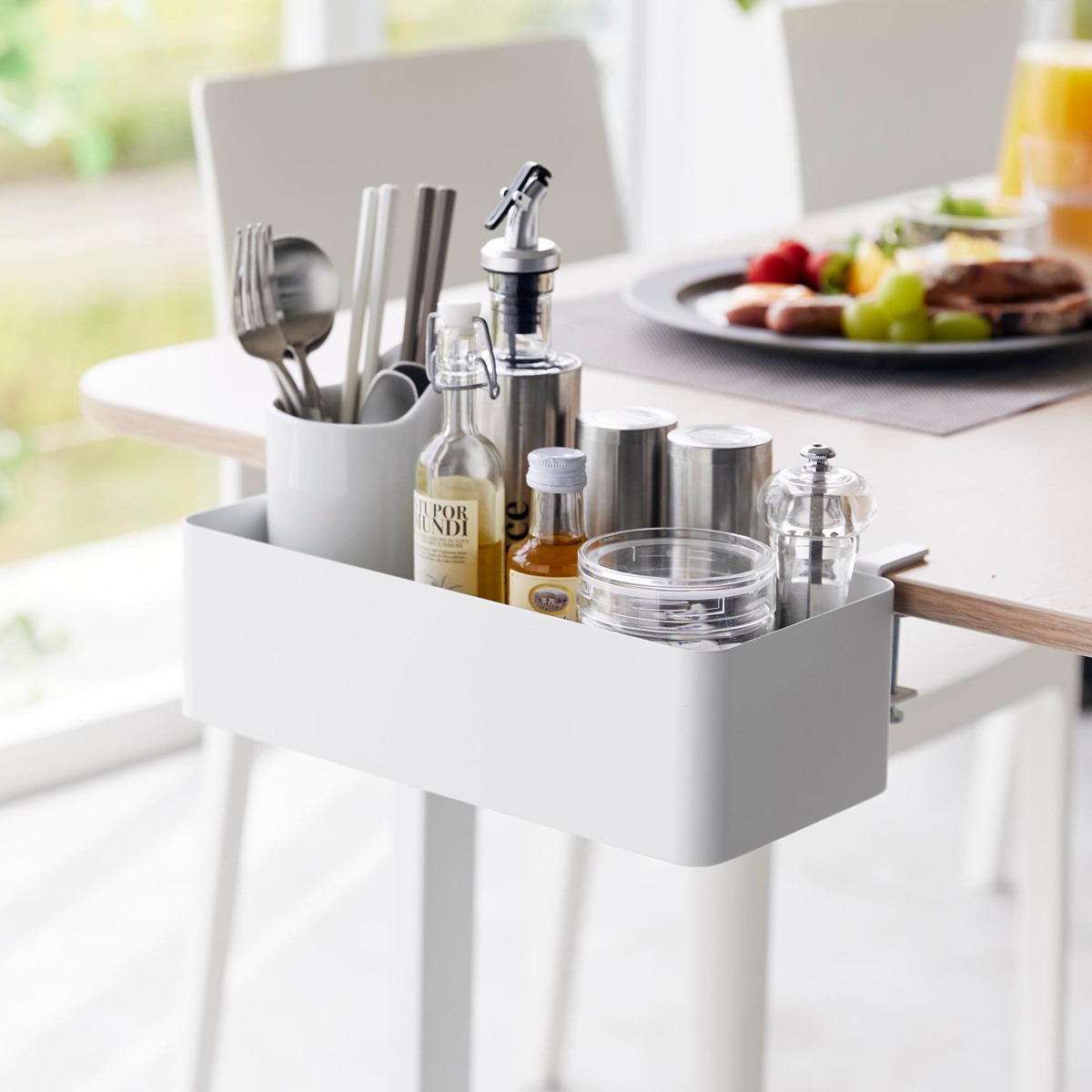 tower 特典付き 山崎実業 テーブル横バスケット タワー