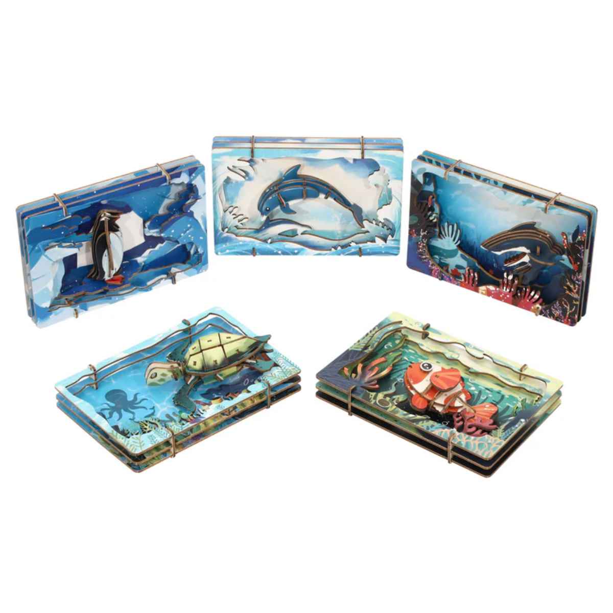 パズル 3Dシアターパズル アプリクス 動物 海 （ 立体パズル ペーパー 