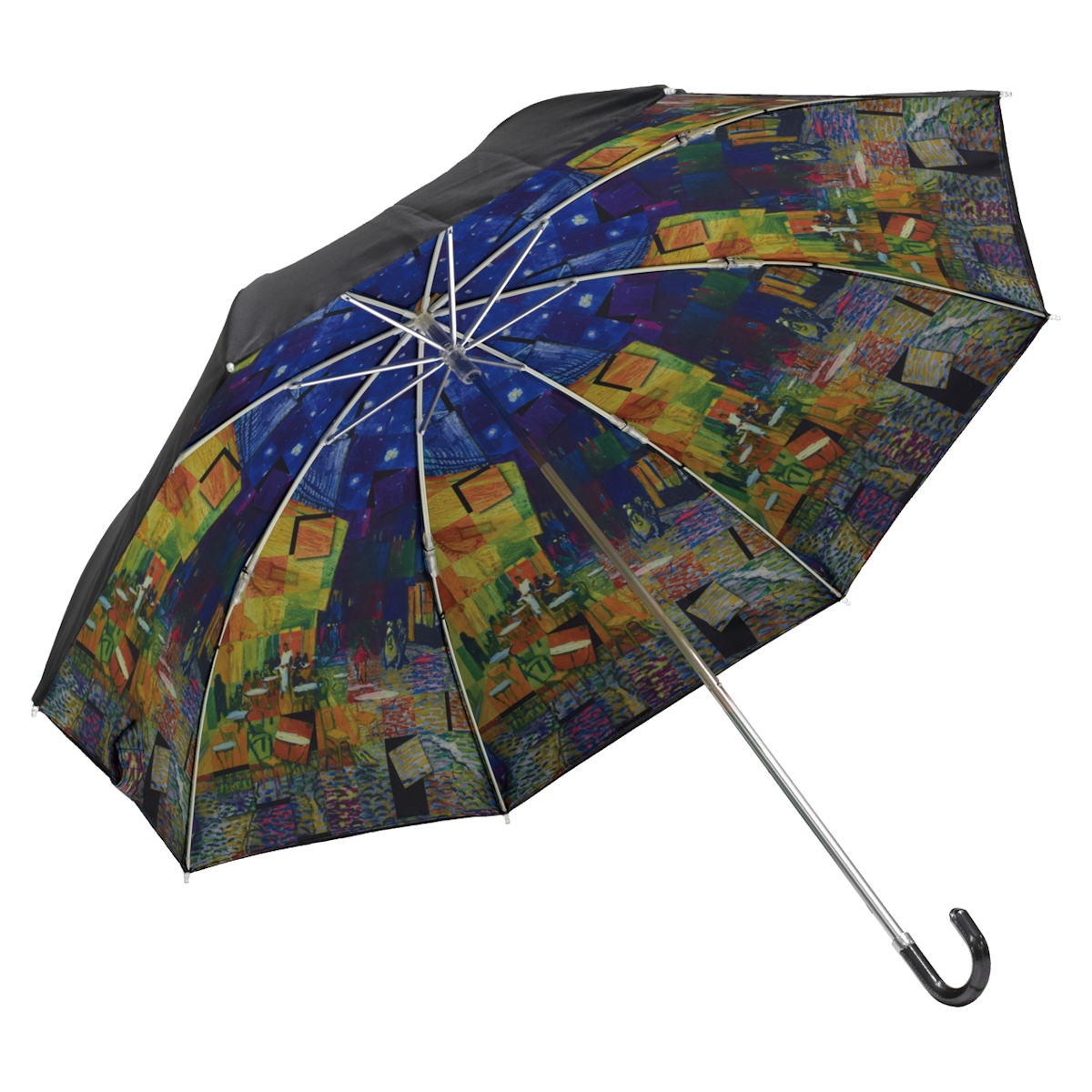 折りたたみ傘 晴雨兼用 名画モザイクアートシリーズ ゴッホ モネ