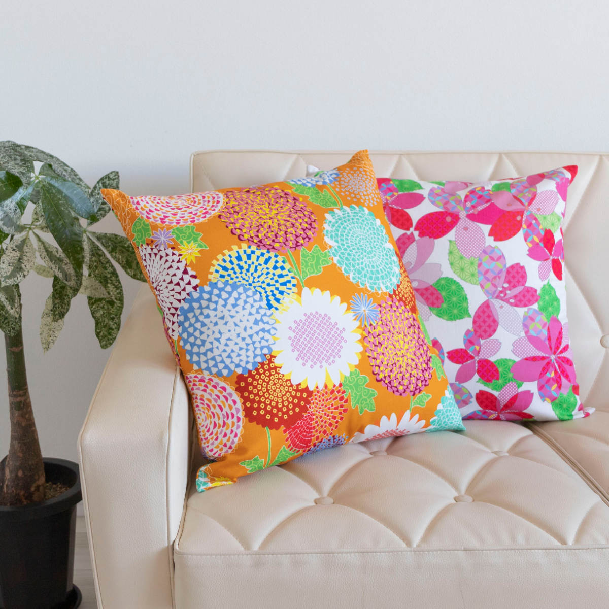 クッションカバー あそ美心 45×45cm （ クッション カバー 替えカバー