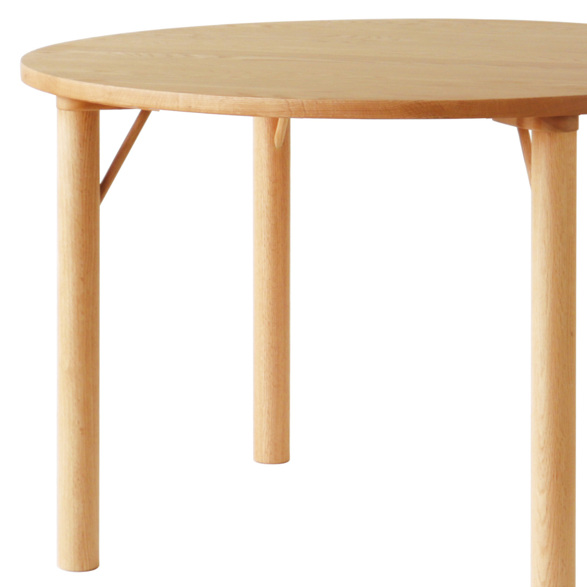 ダイニングテーブル オーク材 円型 直径110cm クヴィスト （ 開梱設置