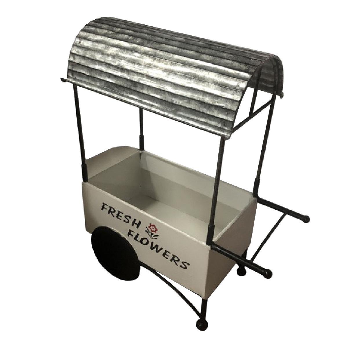 フラワーワゴン 屋根付き マルシェワゴン （ フラワースタンド ルーフ