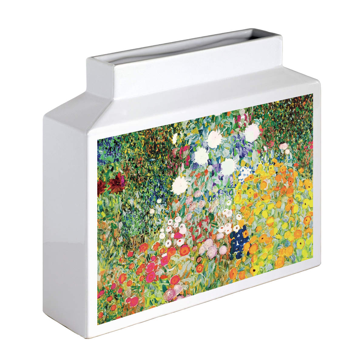 花瓶 名画モザイクアートシリーズ M 横 （ フラワーベース 花びん 花器