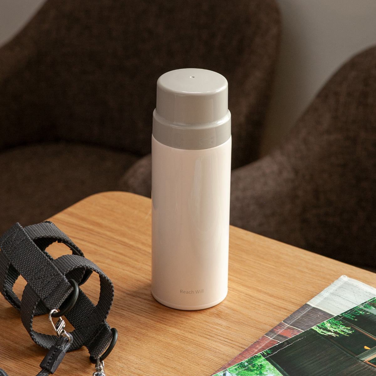 Reach Will 水筒 480ml おでかけマグ ボトルホルダー付 （ 保温 保冷